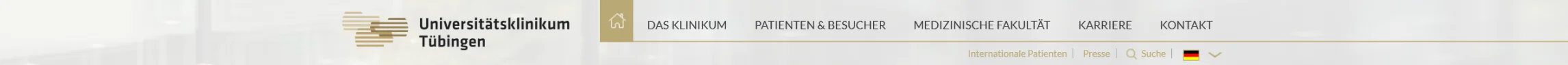 So sieht die Hauptnavigation aus