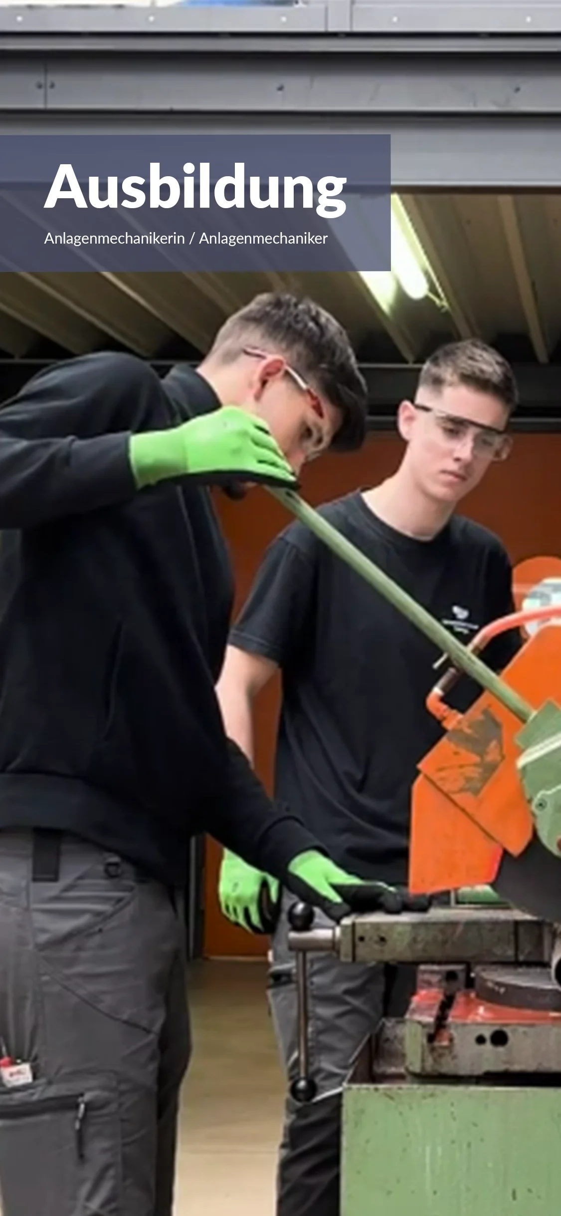 Vorstellung Ausbildung Anlagenmechaniker