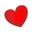 Emoji rotes Herz