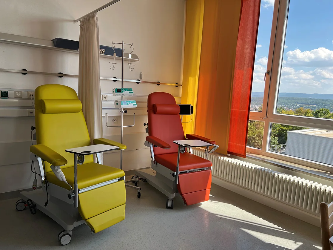 Professor at the patient's bedside